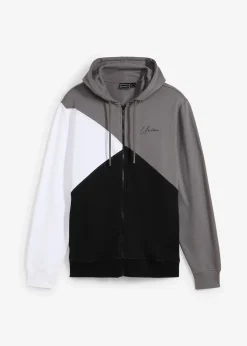 bonprix Sweat zippé à capuche 100% coton|Homme Sweats