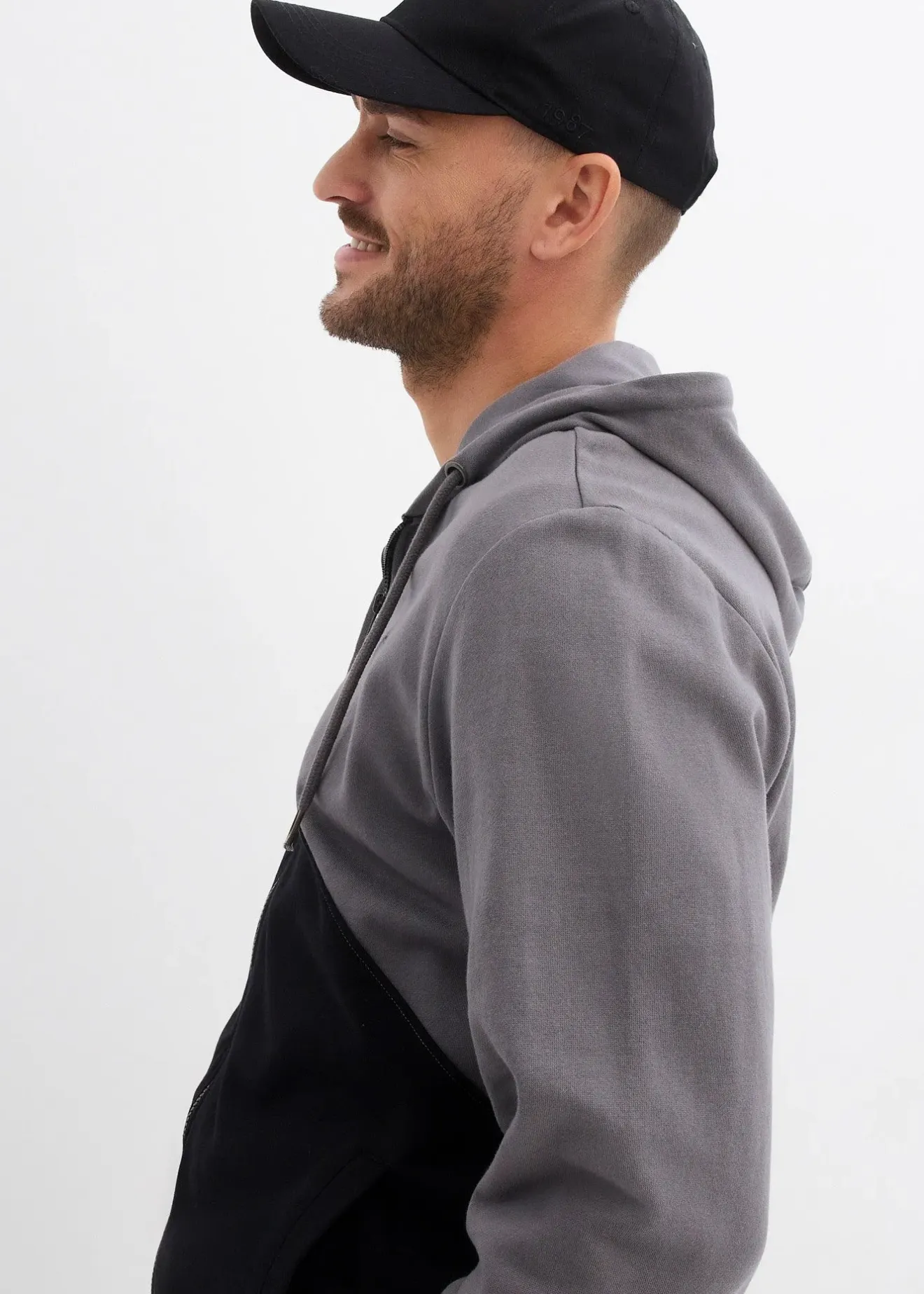 bonprix Sweat zippé à capuche 100% coton|Homme Sweats