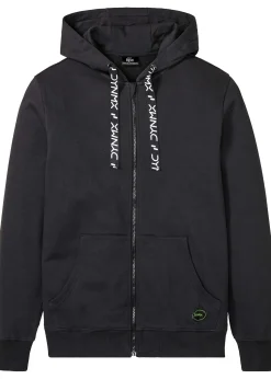 bonprix Sweat zippé à capuche 100% coton|Homme Vêtements De Sport|Sweats