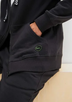 bonprix Sweat zippé à capuche 100% coton|Homme Vêtements De Sport|Sweats