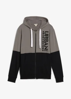 bonprix Sweat zippé à capuche 100% coton|Homme Sweats