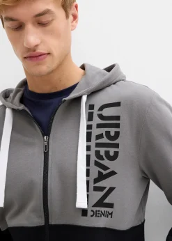 bonprix Sweat zippé à capuche 100% coton|Homme Sweats