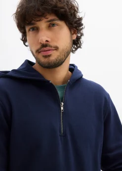 bonprix Sweat zippé à capuche 100% coton|Homme Sweats