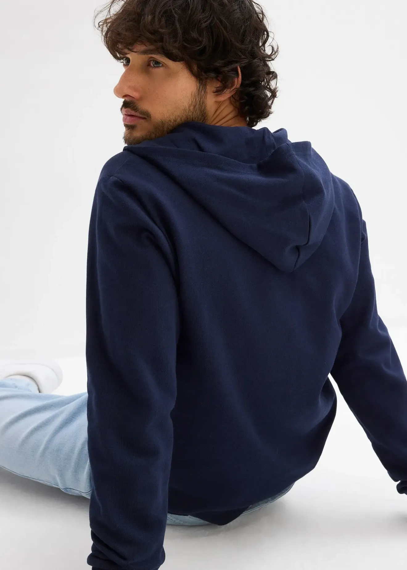 bonprix Sweat zippé à capuche 100% coton|Homme Sweats