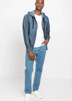 bonprix Sweat zippé à capuche, aspect délavé|Homme Sweats