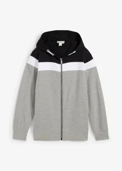bonprix Sweat zippé à capuche en coton mélangé|Enfant Vêtements Enfant|Garçons 9-16 Ans·Pulls & Sweats
