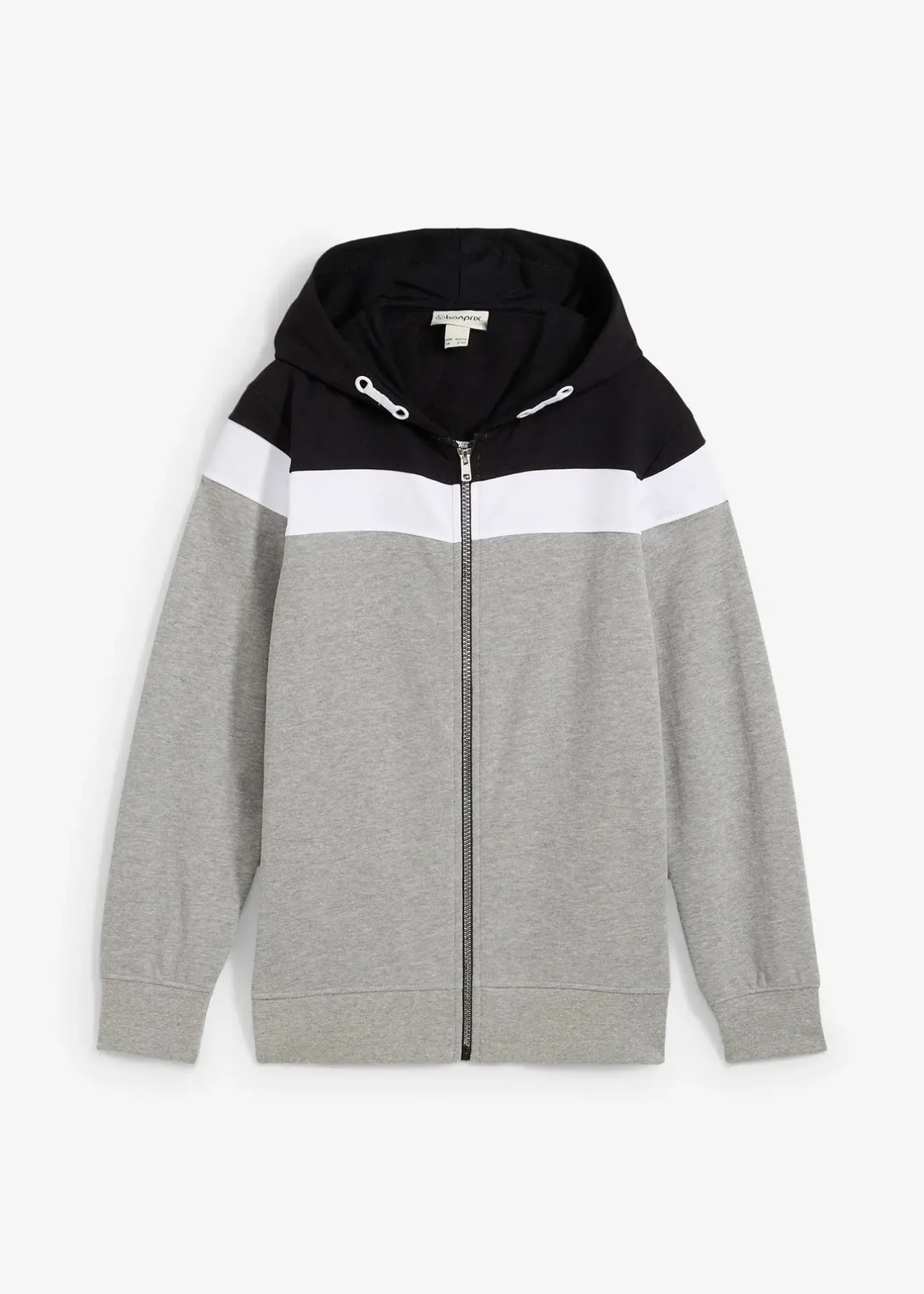 bonprix Sweat zippé à capuche en coton mélangé|Enfant Vêtements Enfant|Garçons 9-16 Ans·Pulls & Sweats