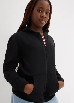 Enfant bonprix Vêtements Enfant|Filles 9-16 Ans·Pulls & Sweats|Sweat zippé à capuche en coton doux et extensible