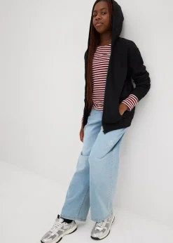 Enfant bonprix Vêtements Enfant|Filles 9-16 Ans·Pulls & Sweats|Sweat zippé à capuche en coton doux et extensible