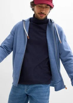 Homme bonprix Vêtements De Sport|Sweats|Sweat zippé à capuche et détails enduits