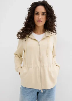 Femme bonprix Sweats|T-Shirts & Tops|Sweat zippé à capuche, extensible