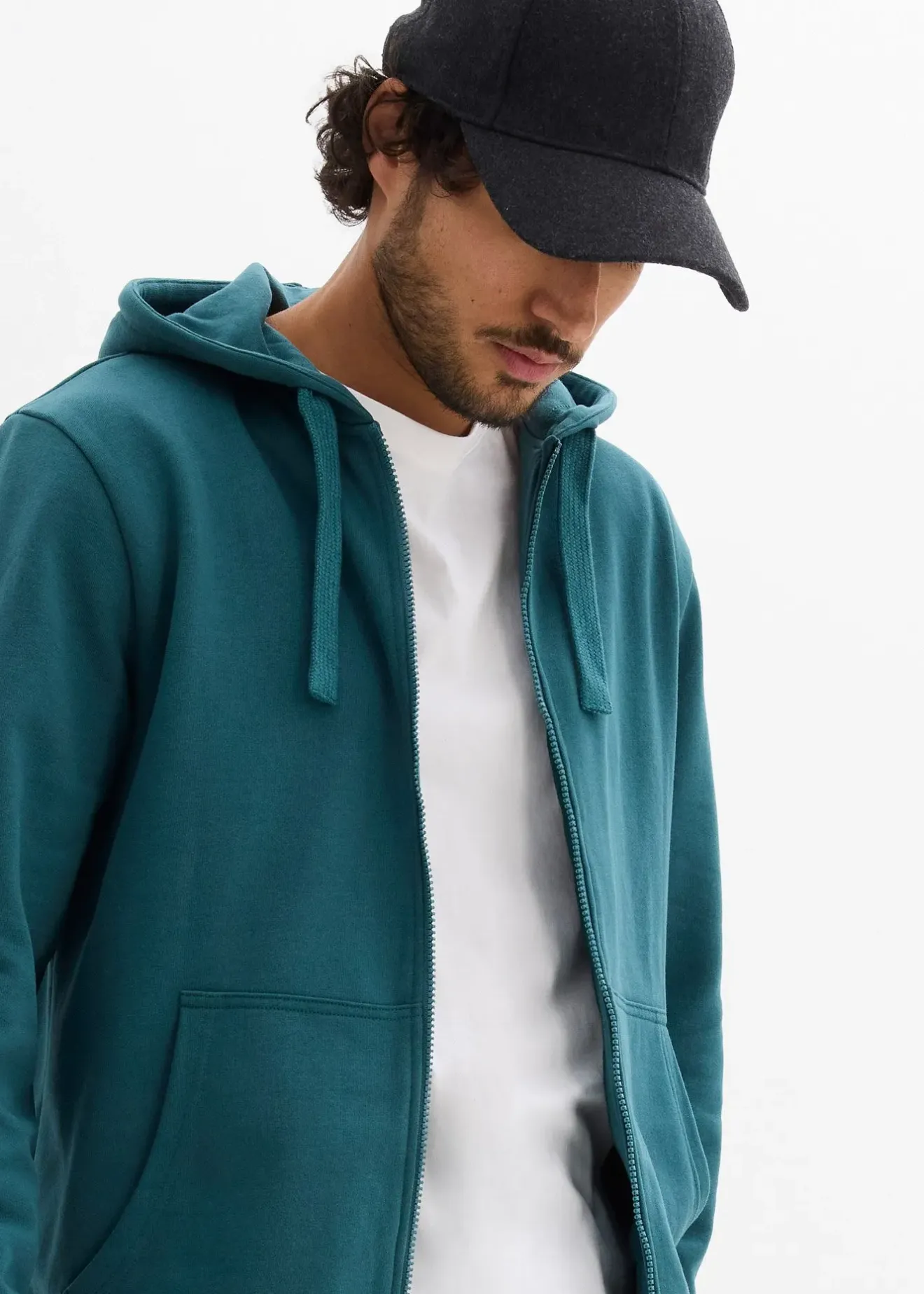 bonprix Sweat zippé à capuche, regular|Homme Vêtements De Sport|Sweats