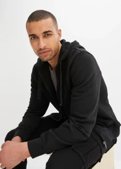 bonprix Sweat zippé à capuche, regular|Homme Vêtements De Sport|Sweats