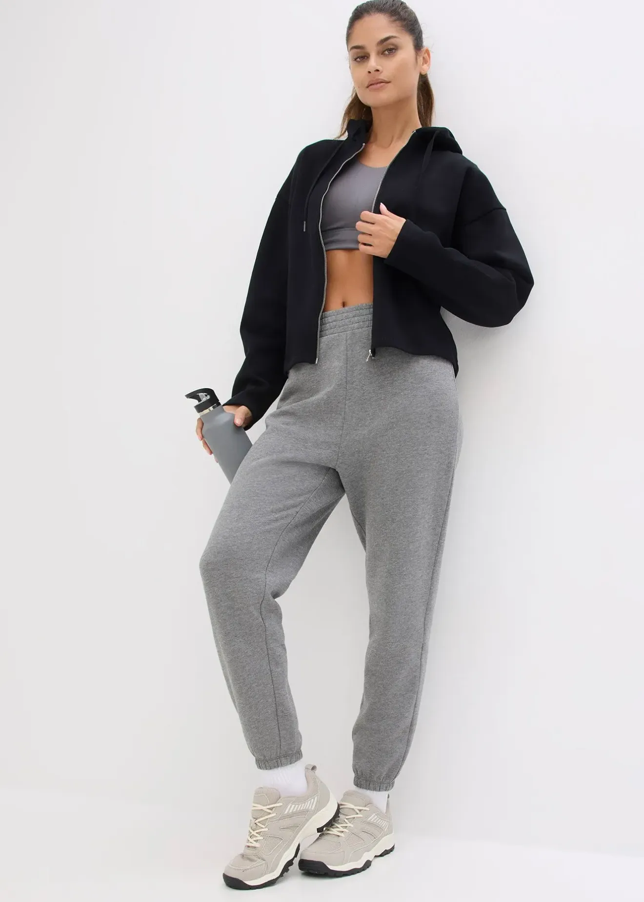 Femme bonprix Basiques|Sweats|Sweat zippé 100% coton