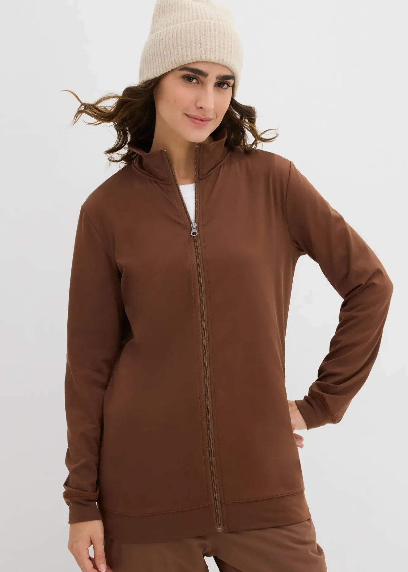 Femme bonprix Vêtements Thermiques|Basiques|Sweat zippé chaud