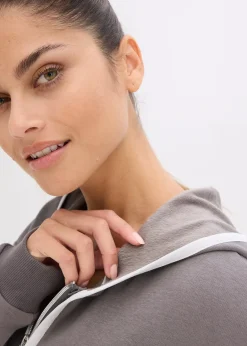 Femme bonprix Vêtements Thermiques|Vêtements De Sport|Sweat zippé chaud et large, séchage rapide