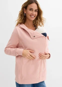 bonprix Sweat zippé de grossesse 3en1 avec empiècement de portage|Femme Femme Enceinte