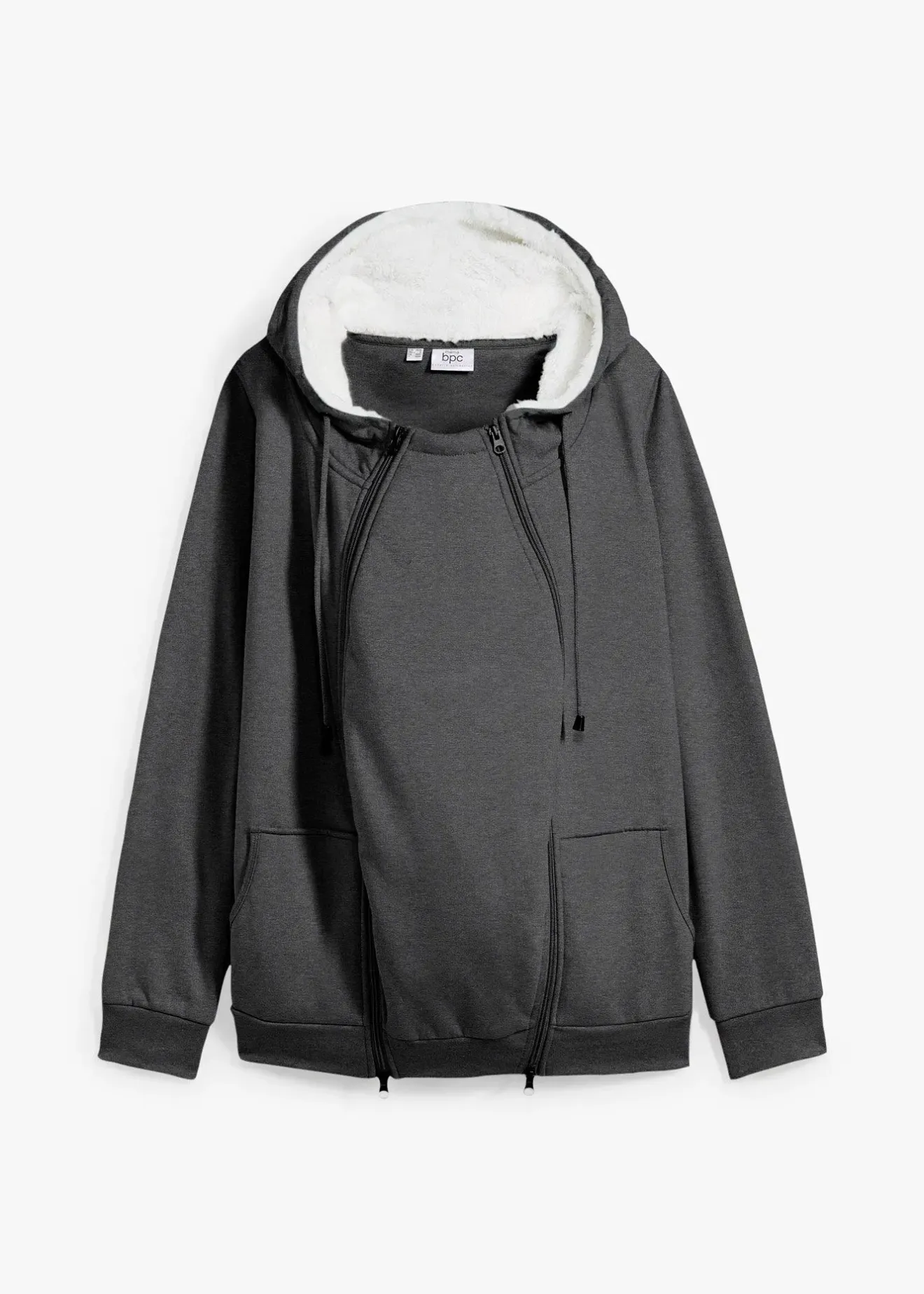 bonprix Sweat zippé de grossesse et de portage, intérieur douillet|Femme Femme Enceinte