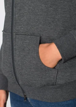 bonprix Sweat zippé de grossesse et de portage, intérieur douillet|Femme Femme Enceinte