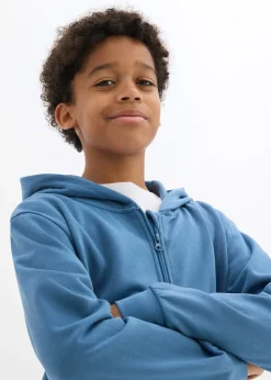 bonprix Sweat zippé doux à capuche|Enfant Vêtements Enfant|Garçons 9-16 Ans·Pulls & Sweats