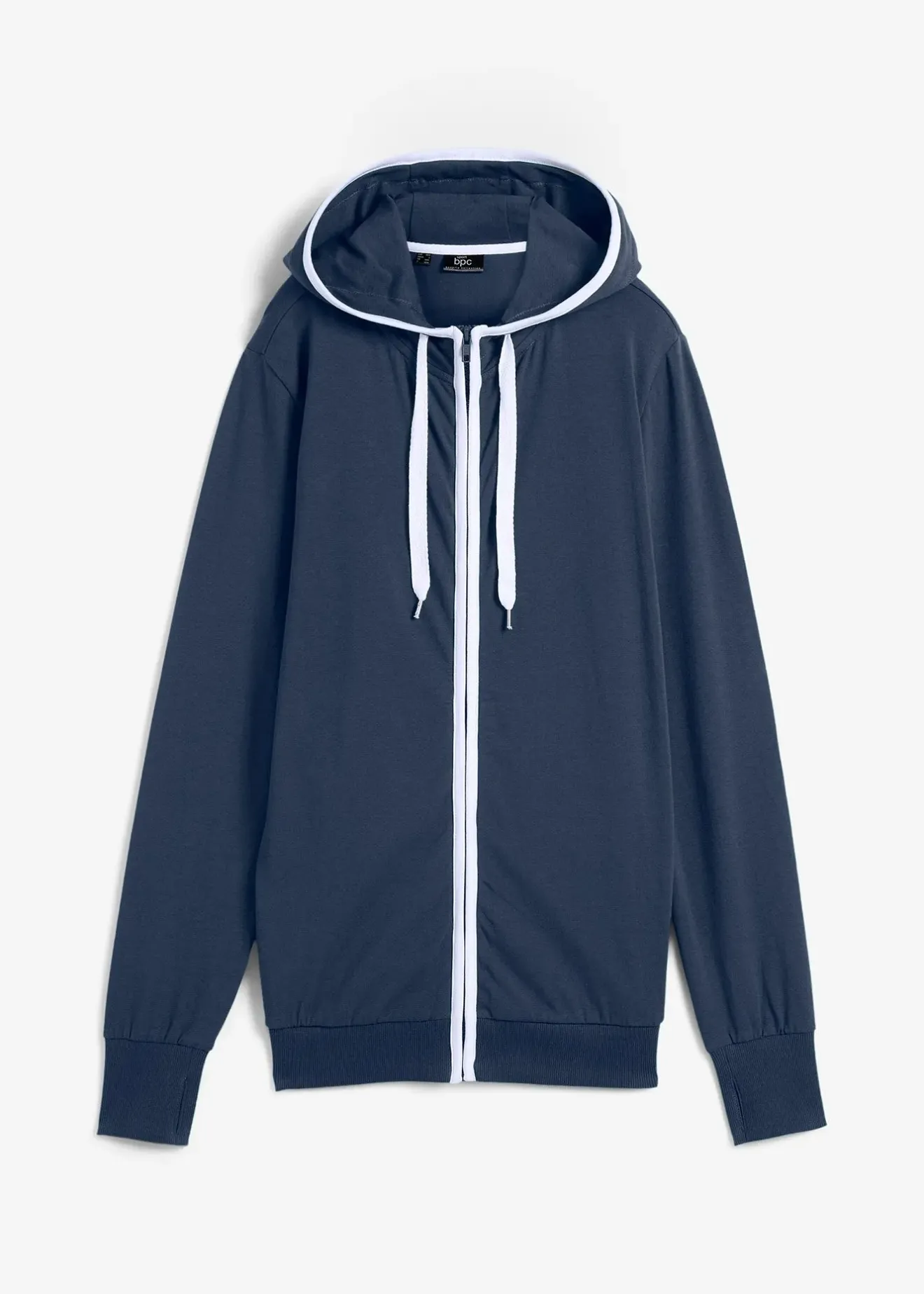 Femme bonprix Sweats|Sweat zippé en coton extensible