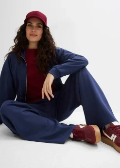 Femme bonprix Sweats|T-Shirts & Tops|Sweat zippé en matière néoprène douce