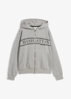 bonprix Sweat zippé large à capuche|Femme Sweats