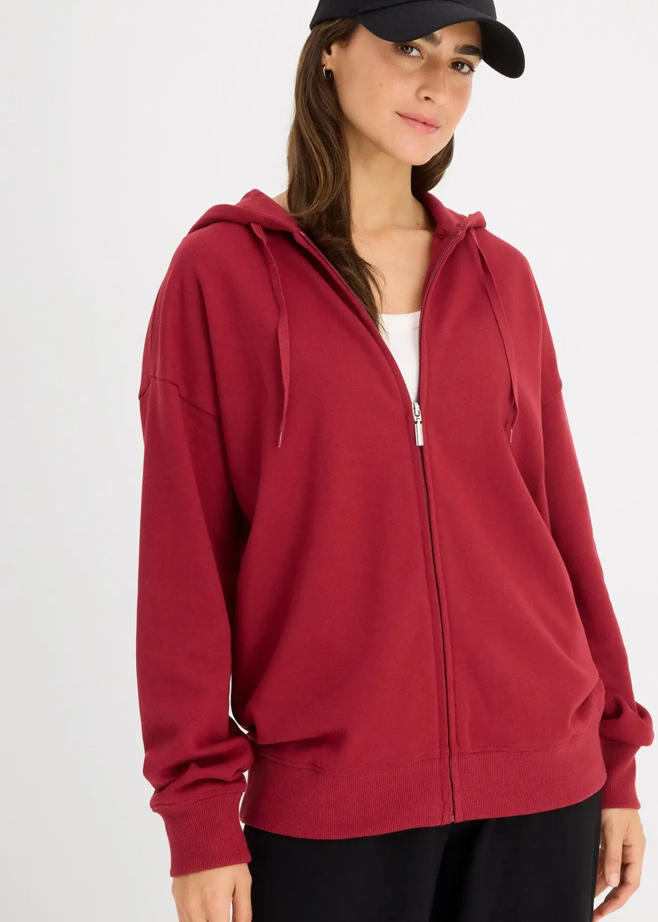 Femme bonprix Basiques|Sweats|Sweat zippé long