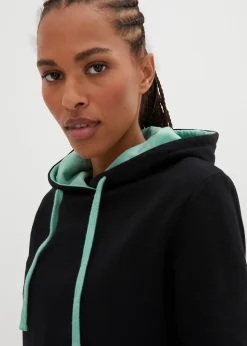 Femme bonprix Basiques|Sweats|Sweat-shirt à capuche avec détails contrastants