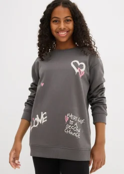 bonprix Sweat-shirt 100% coton|Enfant Vêtements Enfant|Filles 9-16 Ans·Pulls & Sweats