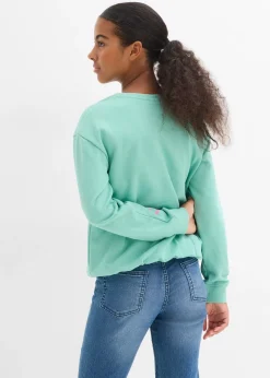 bonprix Sweat-shirt 100% coton à base ballon|Enfant Vêtements Enfant|Filles 9-16 Ans·Pulls & Sweats