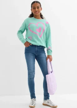 bonprix Sweat-shirt 100% coton à base ballon|Enfant Vêtements Enfant|Filles 9-16 Ans·Pulls & Sweats