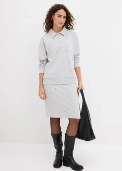 Femme bonprix Sweats|Sweat-shirt à rivets