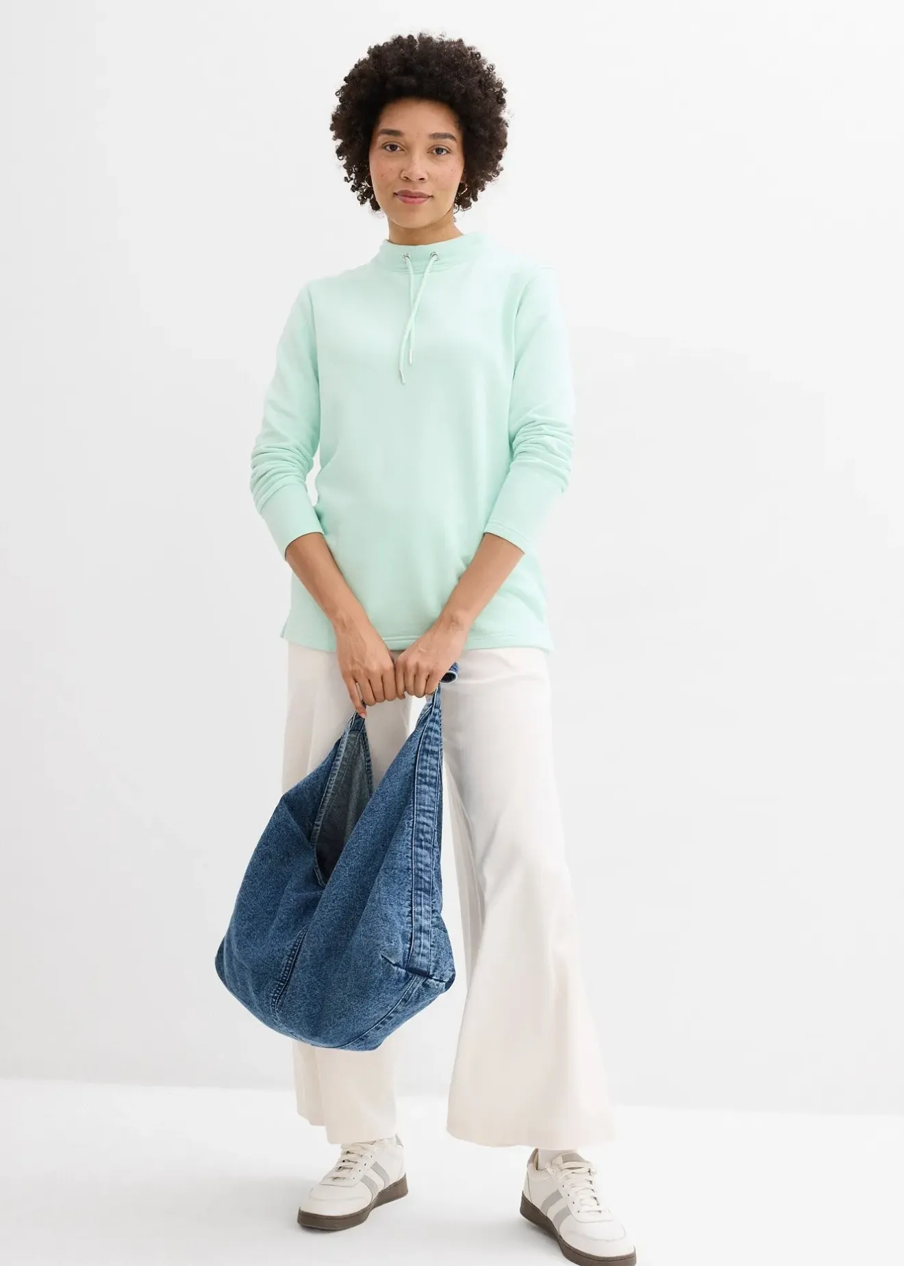 bonprix Sweat-shirt avec base fendue|Femme Basiques|Sweats