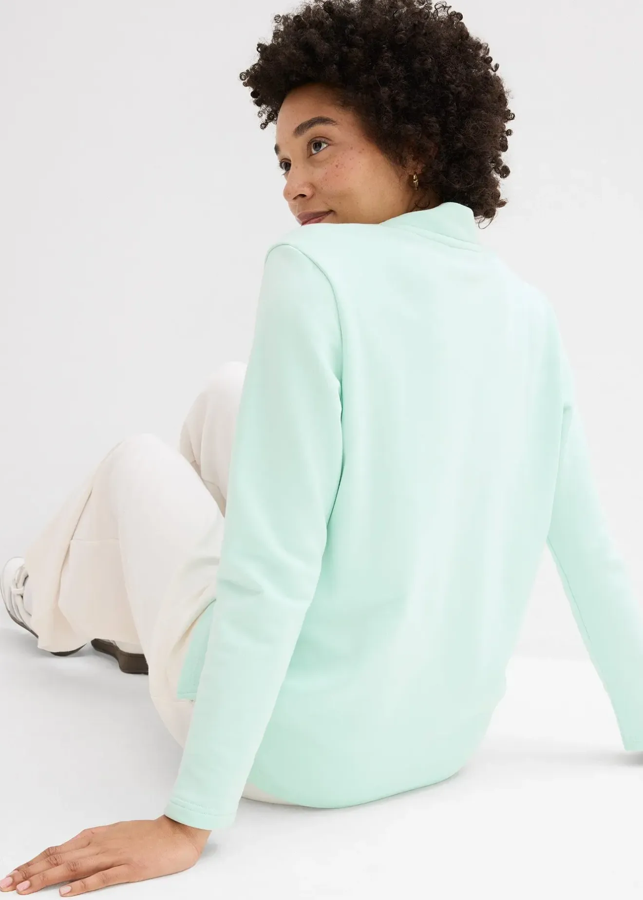 bonprix Sweat-shirt avec base fendue|Femme Basiques|Sweats