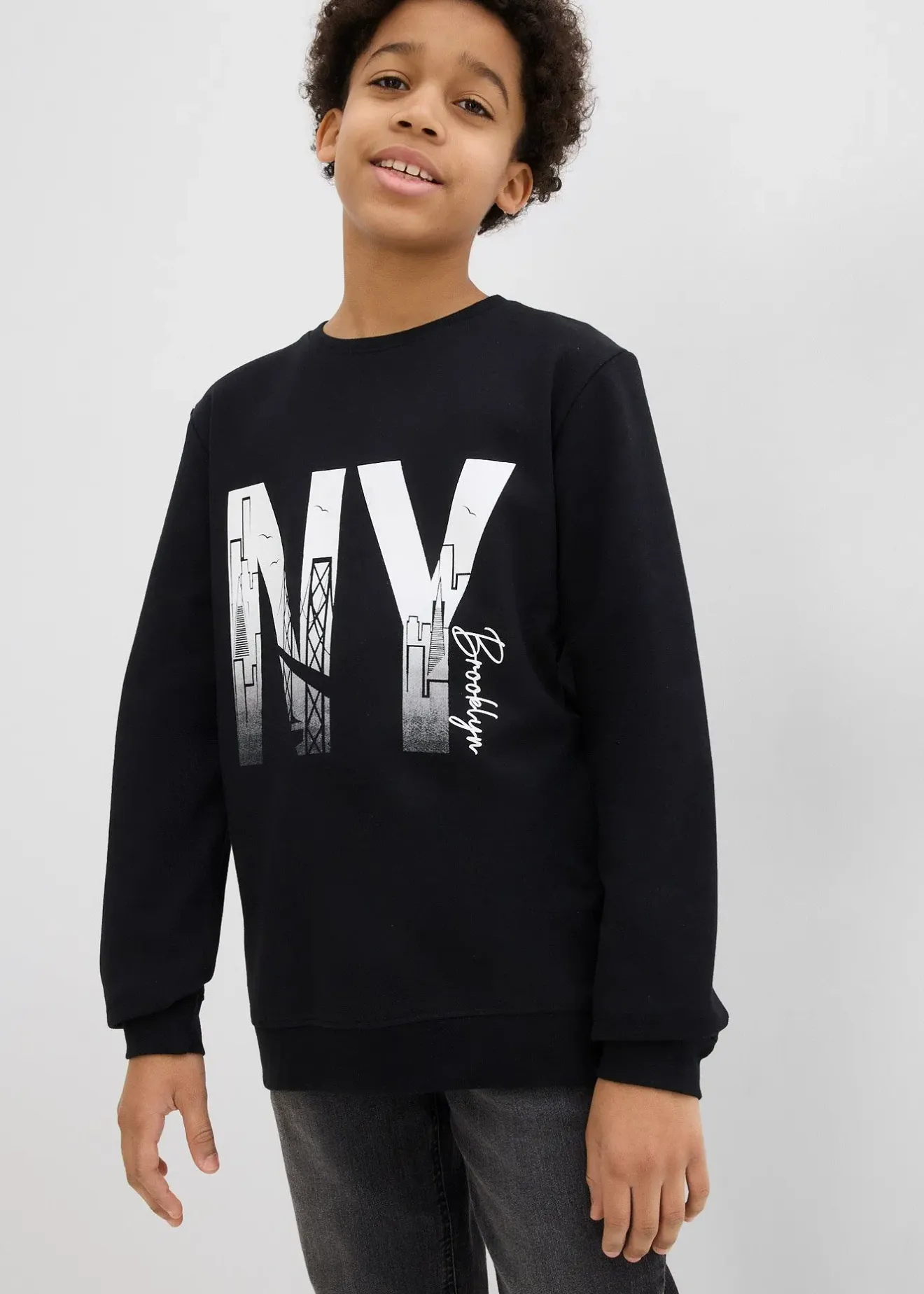 Enfant bonprix Vêtements Enfant|Garçons 9-16 Ans·Pulls & Sweats|Sweat-shirt doux en coton mélangé