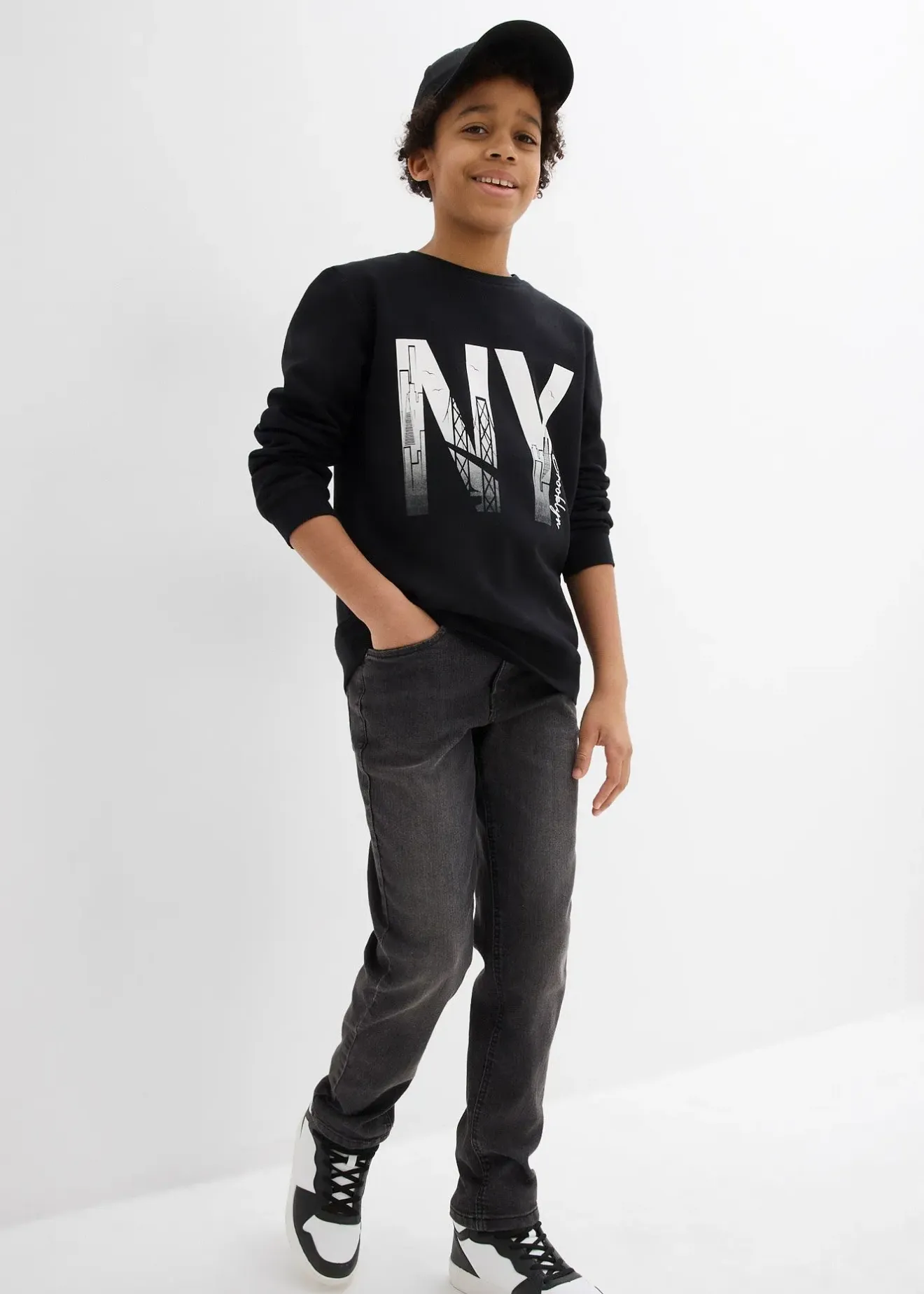 Enfant bonprix Vêtements Enfant|Garçons 9-16 Ans·Pulls & Sweats|Sweat-shirt doux en coton mélangé