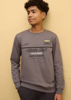 Enfant bonprix Vêtements Enfant|Garçons 9-16 Ans·Pulls & Sweats|Sweat-shirt doux en coton mélangé