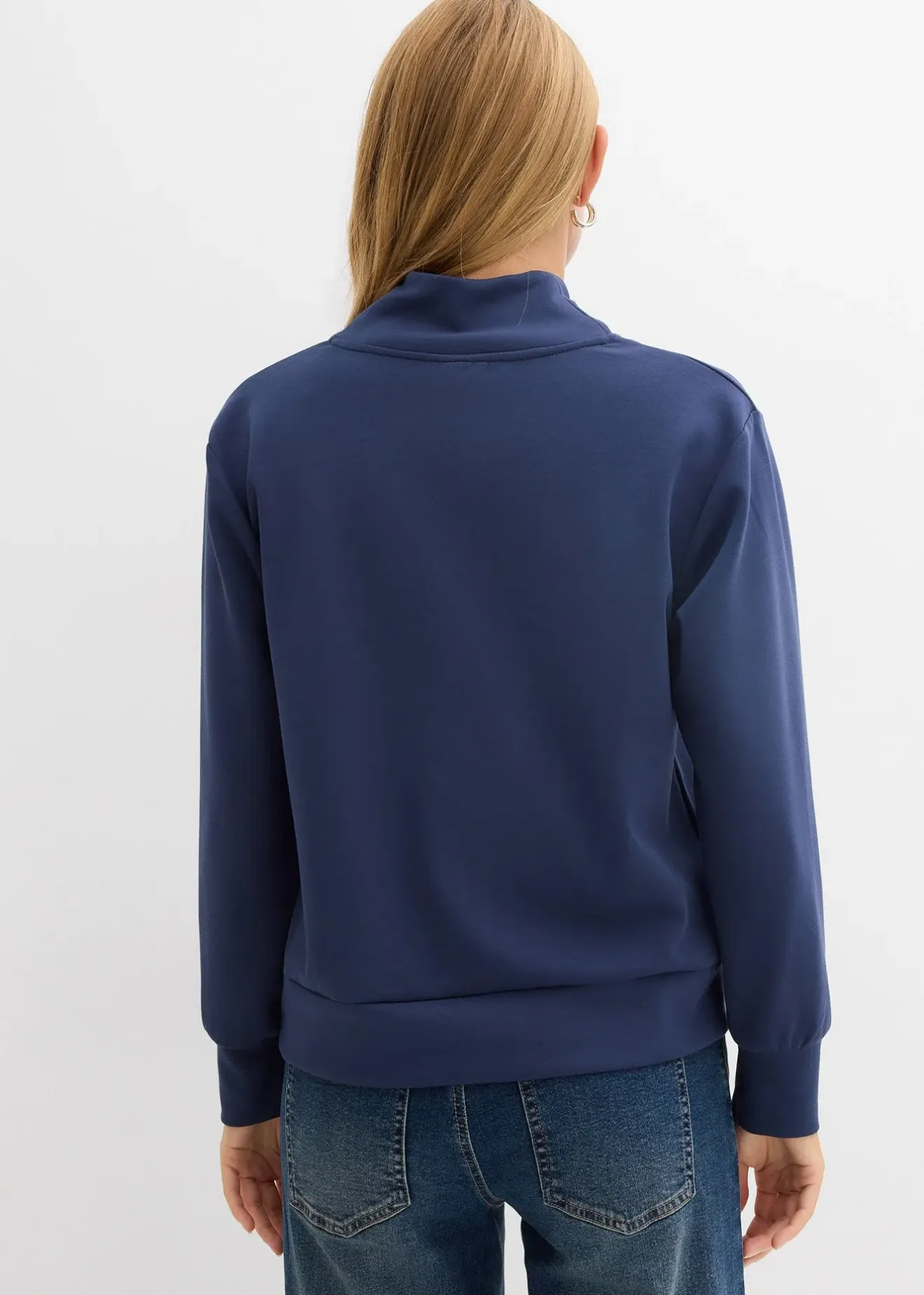 Femme bonprix Sweats|Sweat-shirt doux en matière néoprène