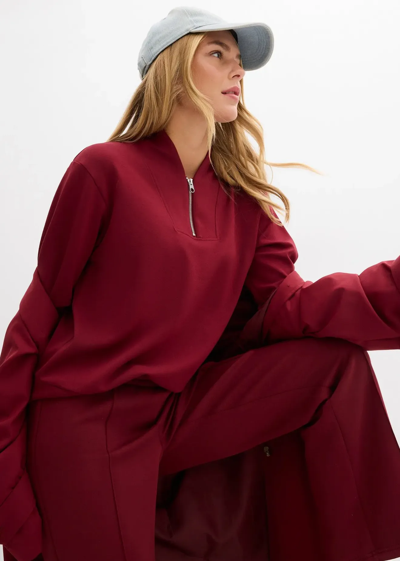 bonprix Sweat-shirt doux en matière néoprène|Femme Sweats