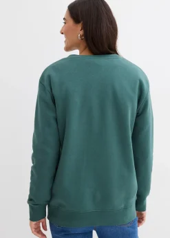 Femme bonprix Sweats|Sweat-shirt en coton mélangé