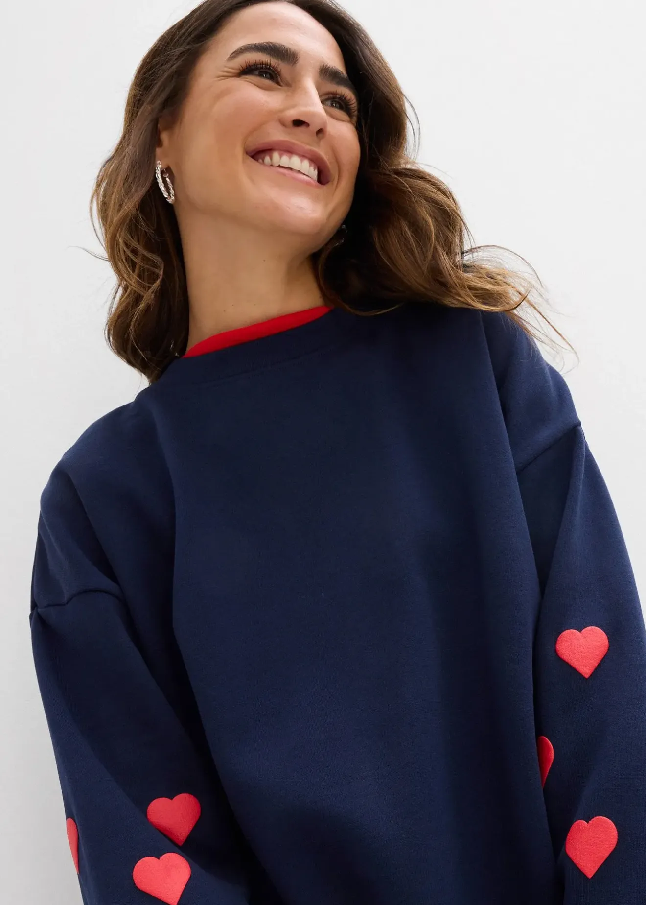 Femme bonprix Sweats|Sweat-shirt en coton mélangé