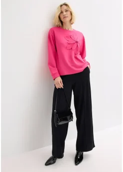 bonprix Sweat-shirt en néoprène avec application|Femme Sweats