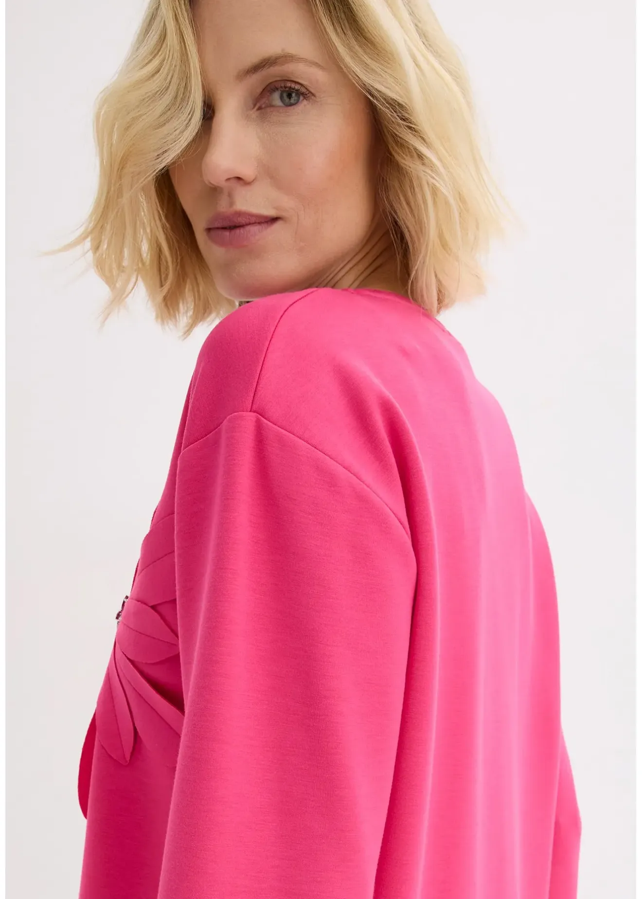 bonprix Sweat-shirt en néoprène avec application|Femme Sweats