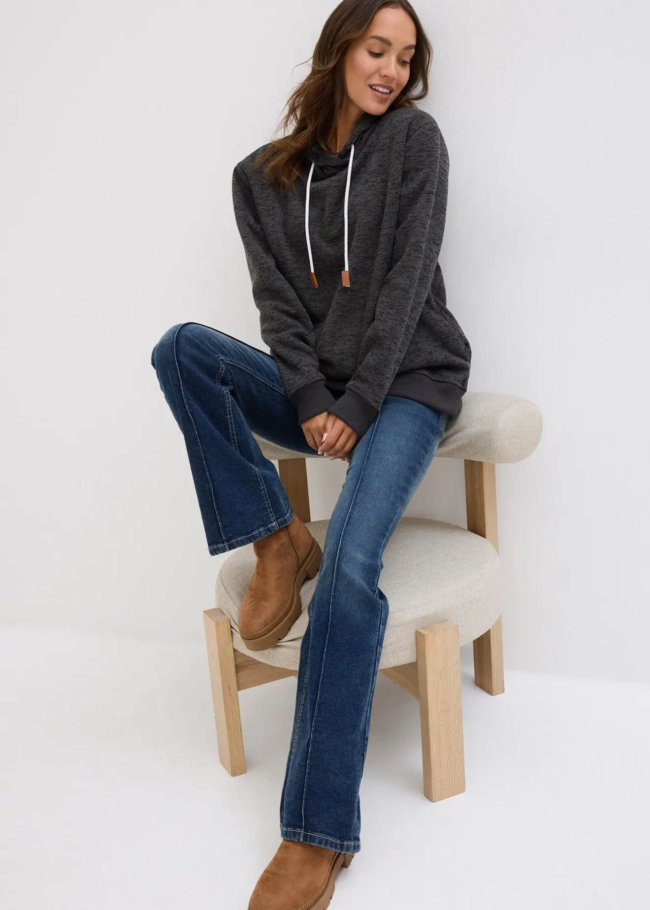 Femme bonprix Sweats|Sweat-shirt long