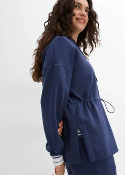 Femme bonprix Sweats|T-Shirts & Tops|Sweat-shirt oversize en matière néoprène douce