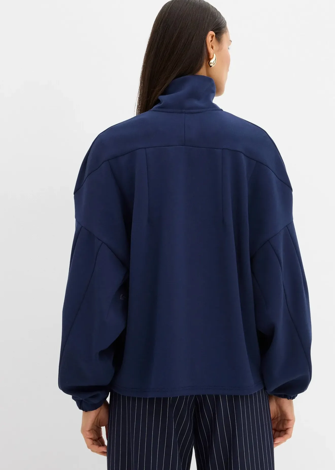 Femme bonprix Sweats|Sweat-shirt oversize en néoprène