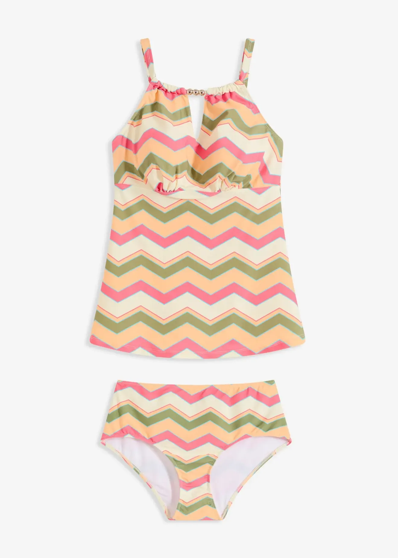 Femme bonprix Tankinis|Tankini à découpe (ens. 2 pces)