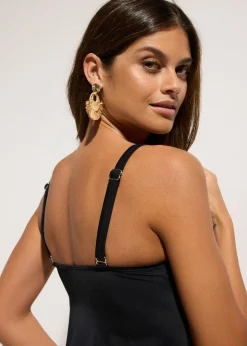 Femme bonprix Tankinis|Tankini avec détail anneau (ens. 2 pces)