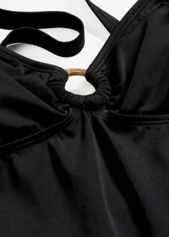 Femme bonprix Tankinis|Tankini avec détail anneau (ens. 2 pces)